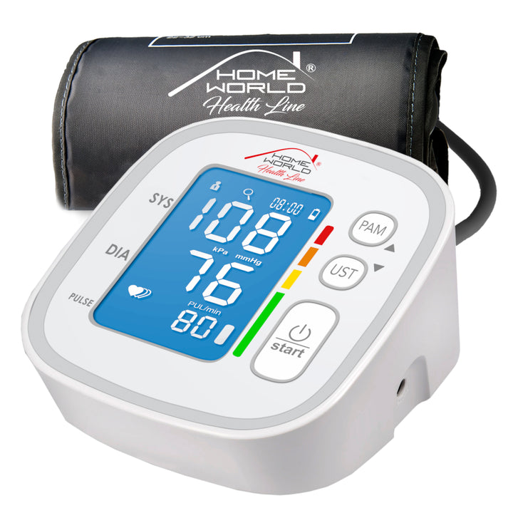 Home World HW-HL001 Electronic Blood Pressure Monitor with Bluetooth Function MWI Function Adjustable Cuff