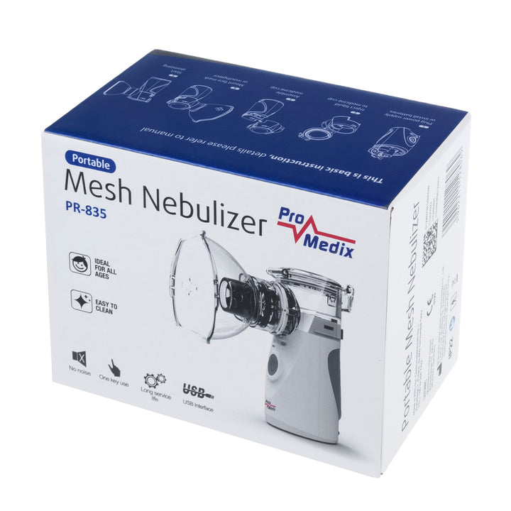 Promedix PR-835 Nebulizer Mogalra Inaistrithe USB Boise le Accessories Daoine Fásta Kids Imhaler Inaistrithe