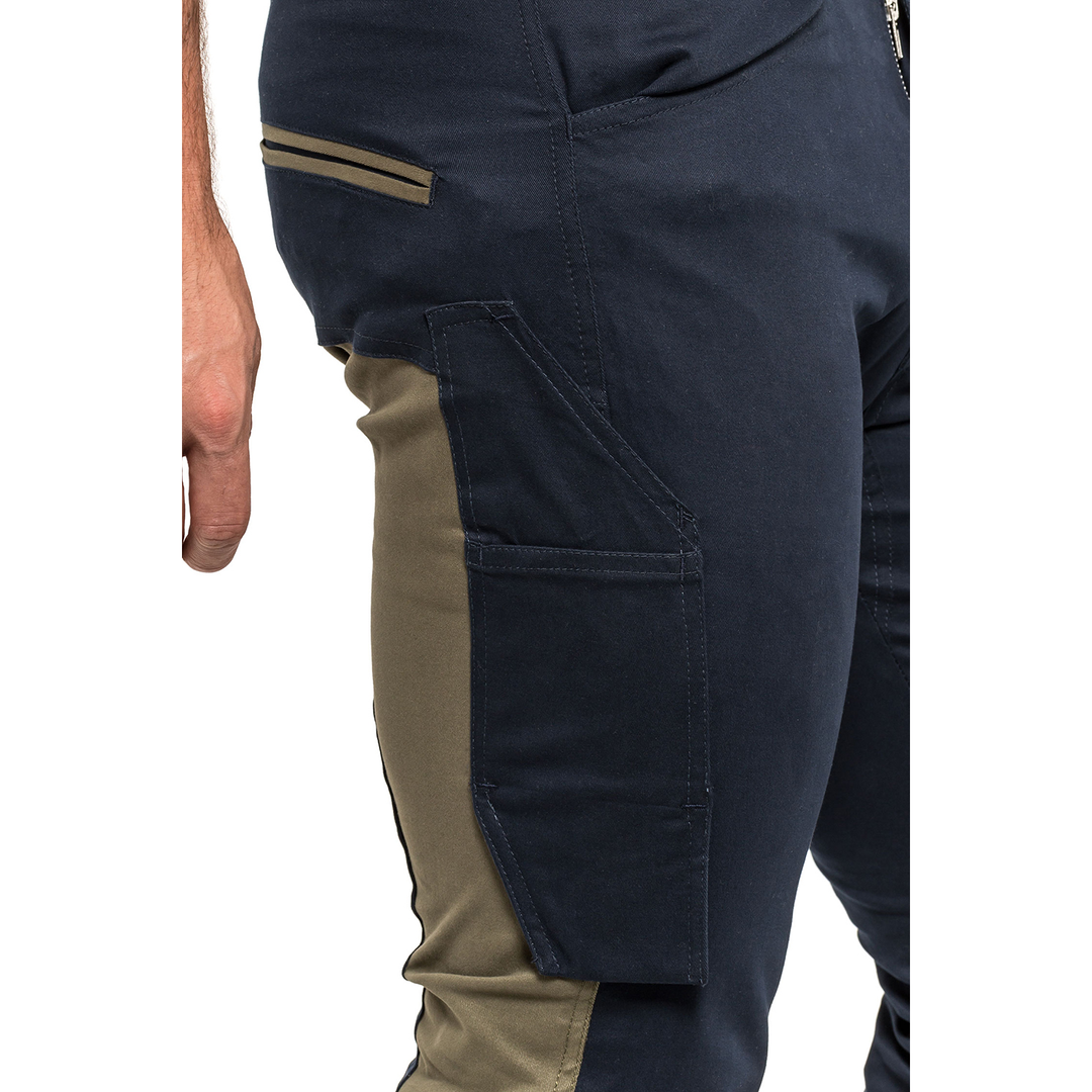 TUBBOS work pants in navy blue and olive green, size 62