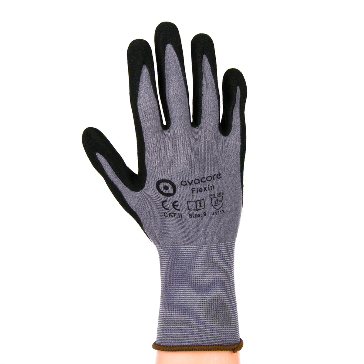 AVA FLEXIN cat II rough nitrile coated gloves size 10 – Euroelectronics UK