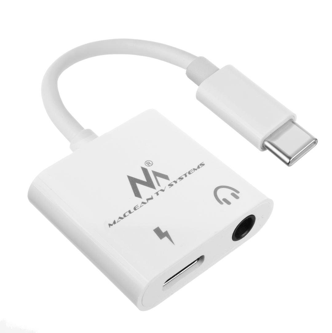 Adaptóir Cábla USB Cineál-C 3.5mm Mini Jack Fuaime Seachadadh Cumhachta PD 30W