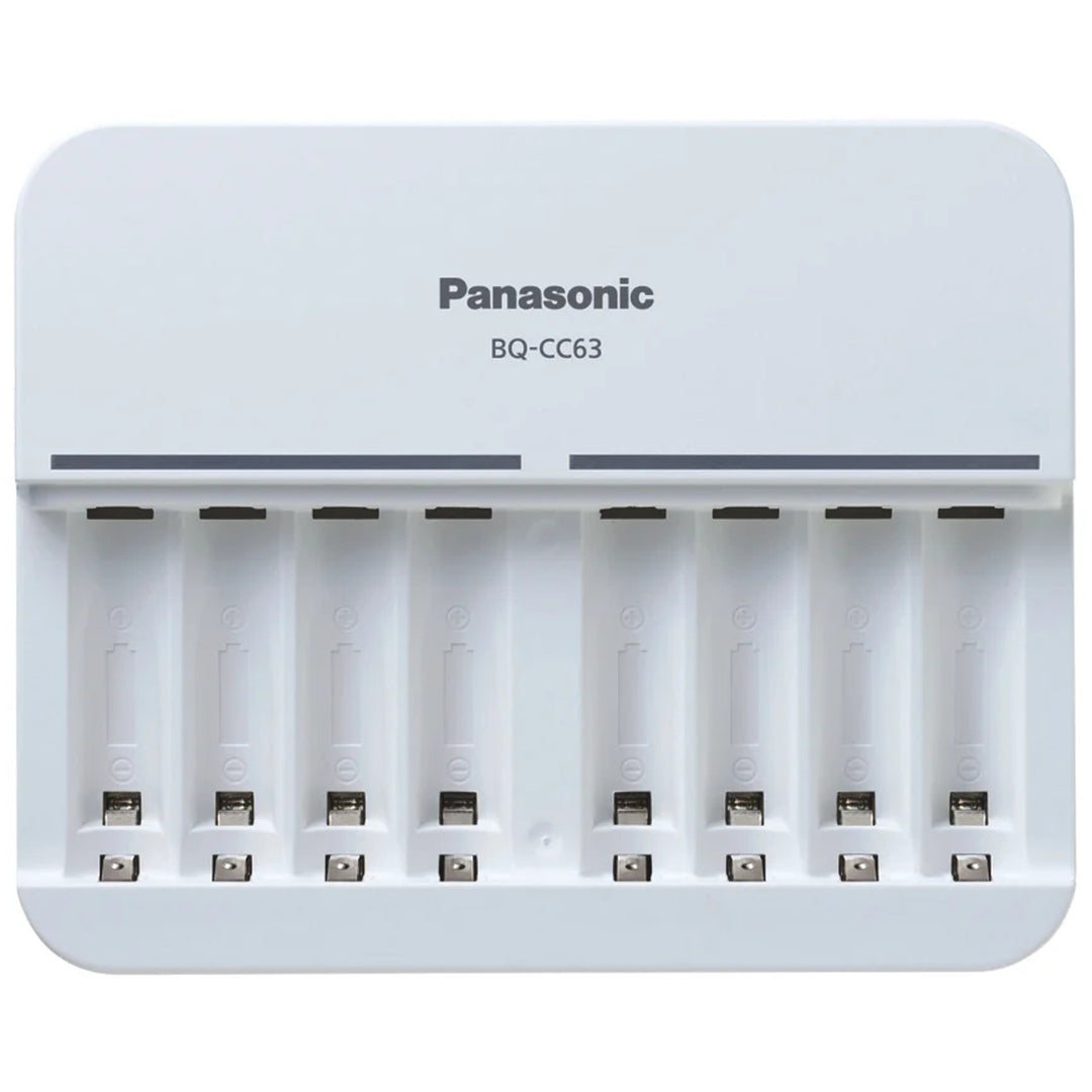 Panasonic Eneloop BQ-CC63 EKO Ni-MH charger ceallraí in-athluchtaithe.