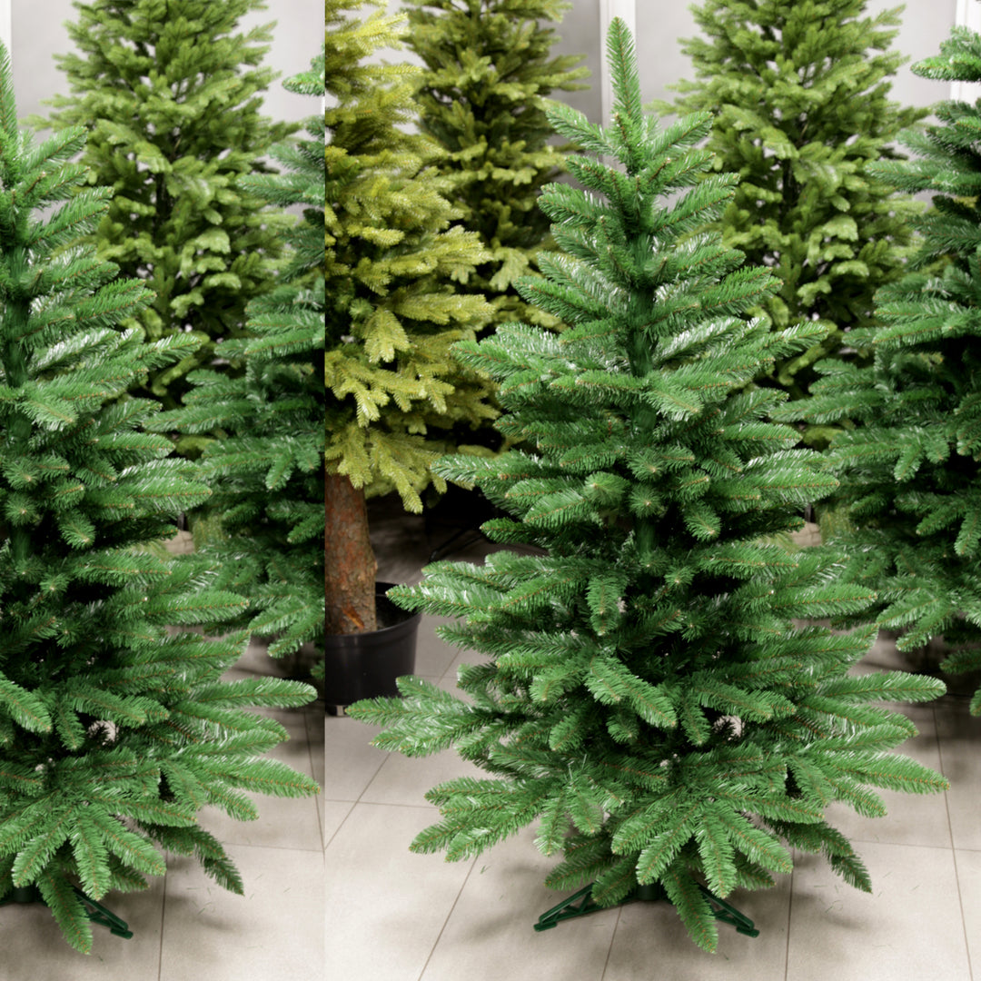 Virpol Artificial Christmas Tree Spanish Fir 150cm PVC Xmas Metal Stand