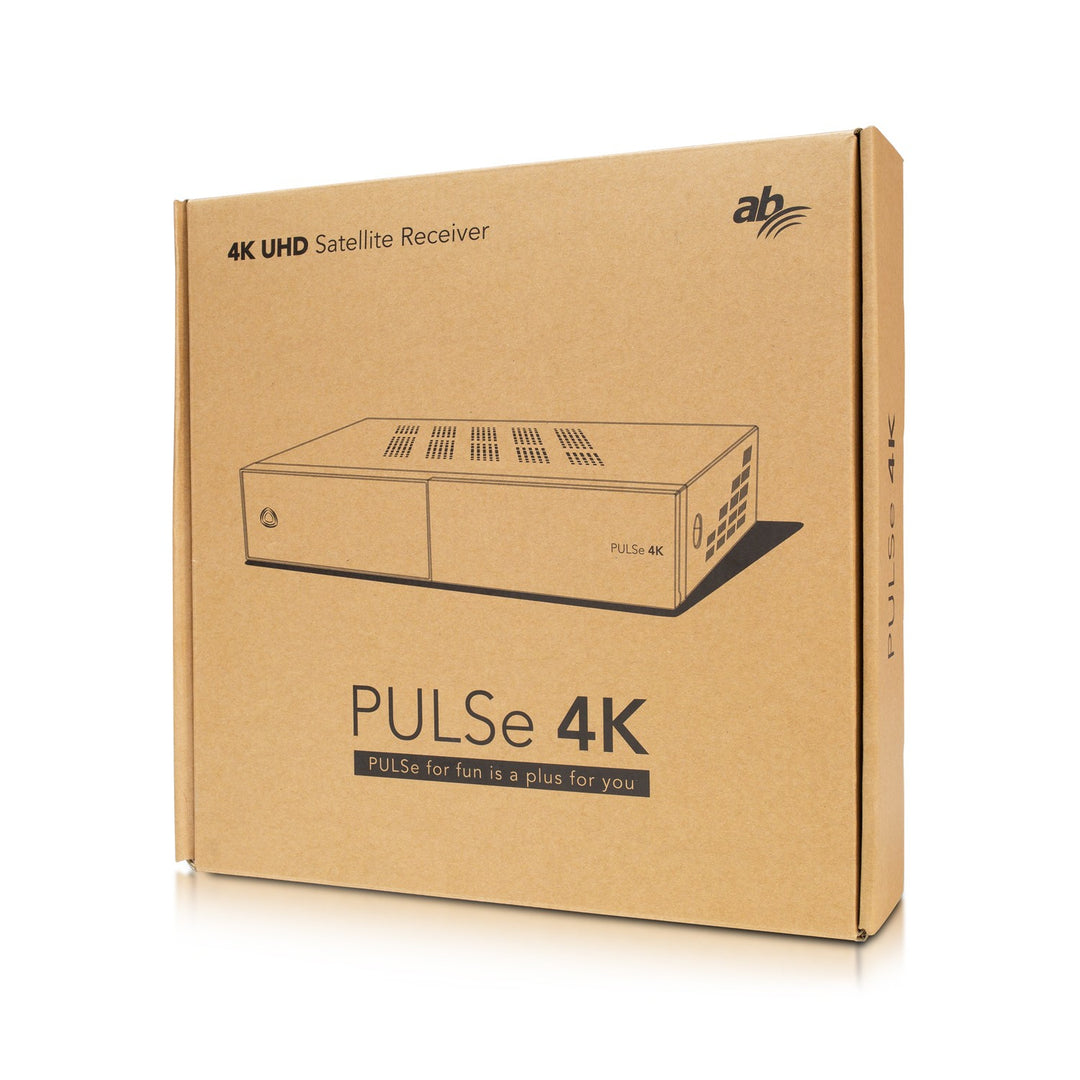 Glacadóir AB PULSe 4K UHD (tiúnóir leagan 1x DVB-S2X)