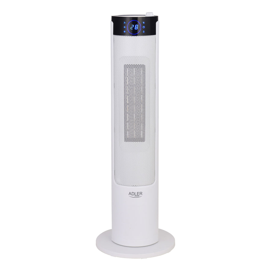 Adler AD 7730 2in1 LCD Tower Heater with Humidifier 2200W Ceramic Heating Element Fan Only Mode Thermostat Timer Oscillating