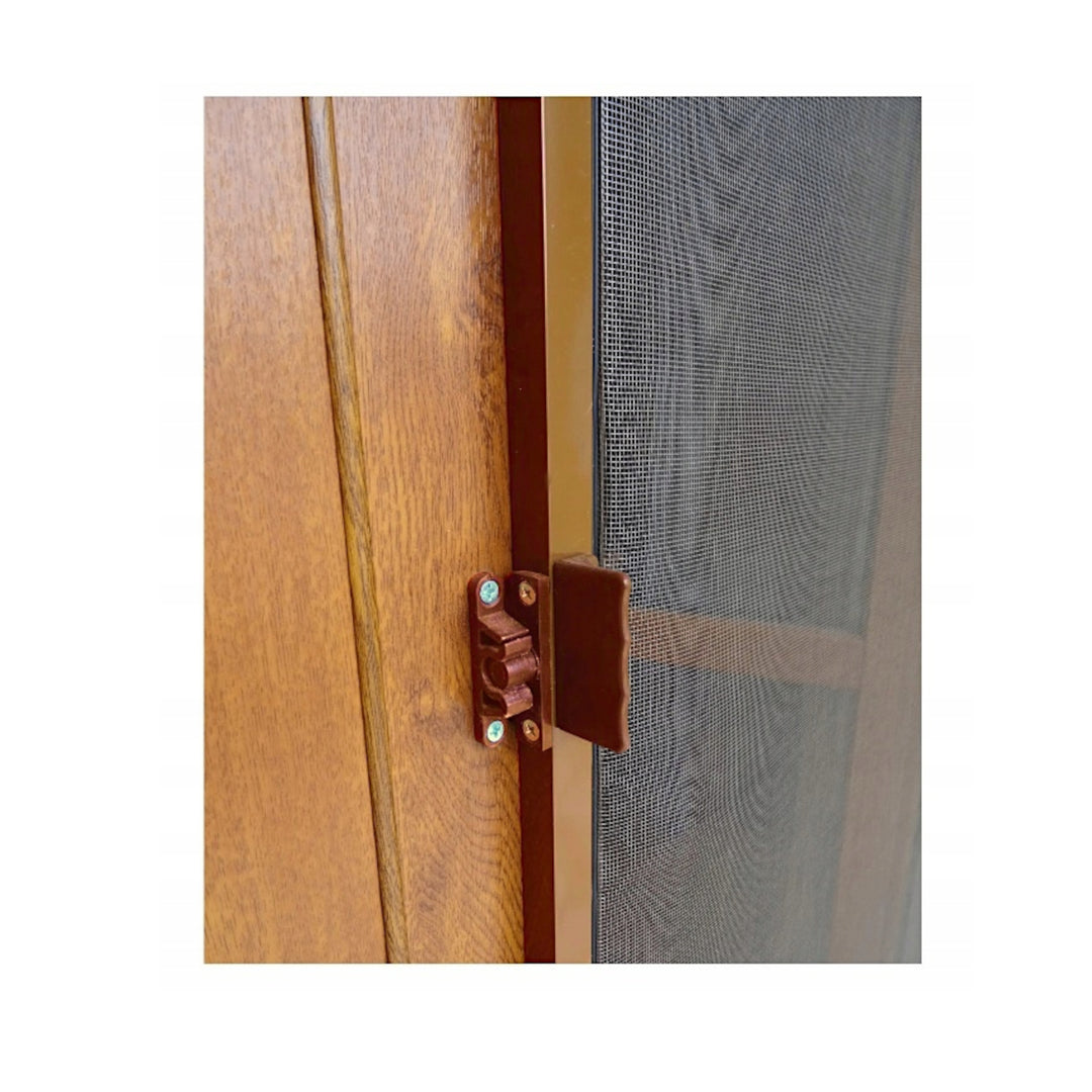 Handle - Latch for Furniture Mosquito Net Doors - golden oak ( package - 10 pcs )