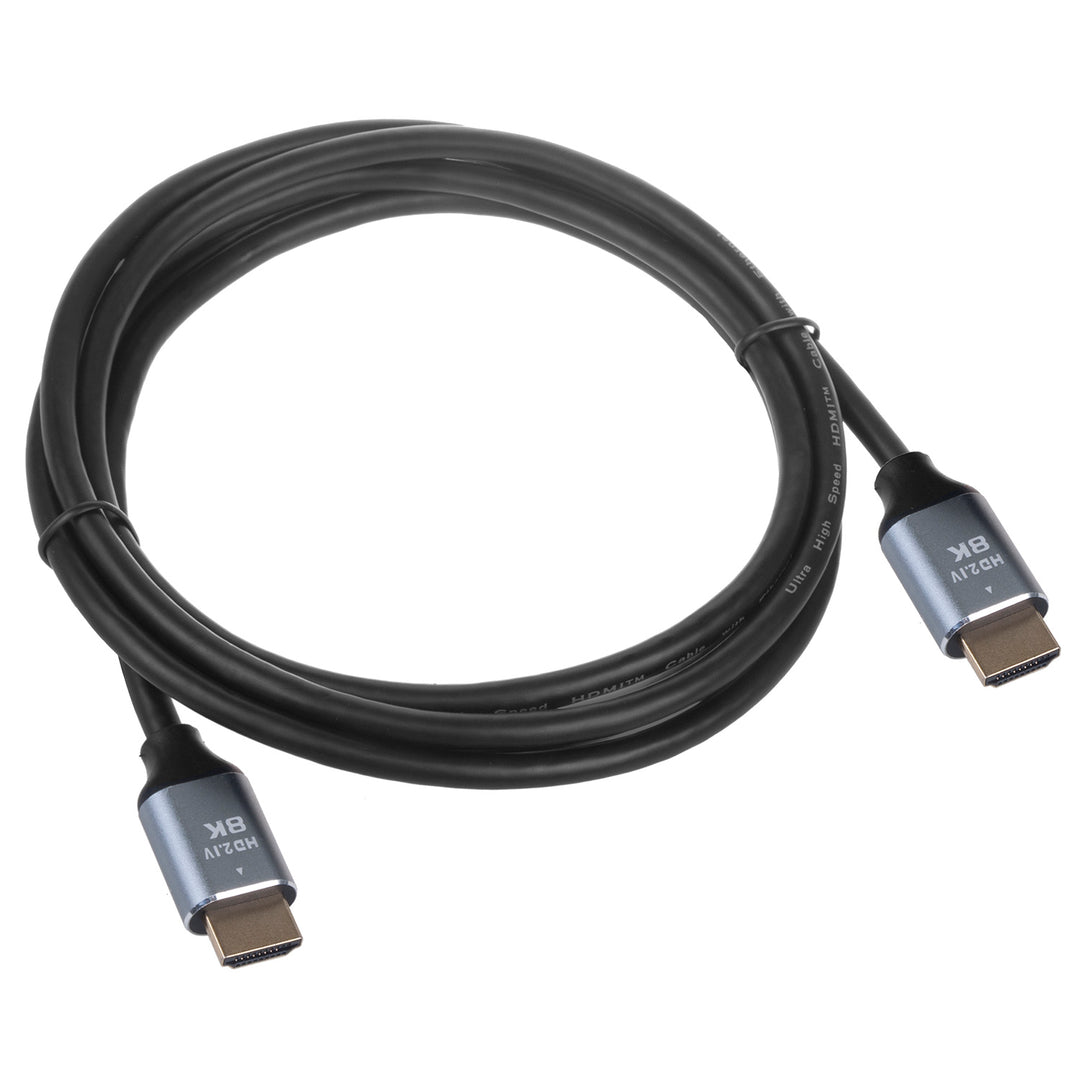 Cábla HDMI 2.1a Óir Plátáilte 3D UHD HDR ALLM VRR QMS 8K 1.5m