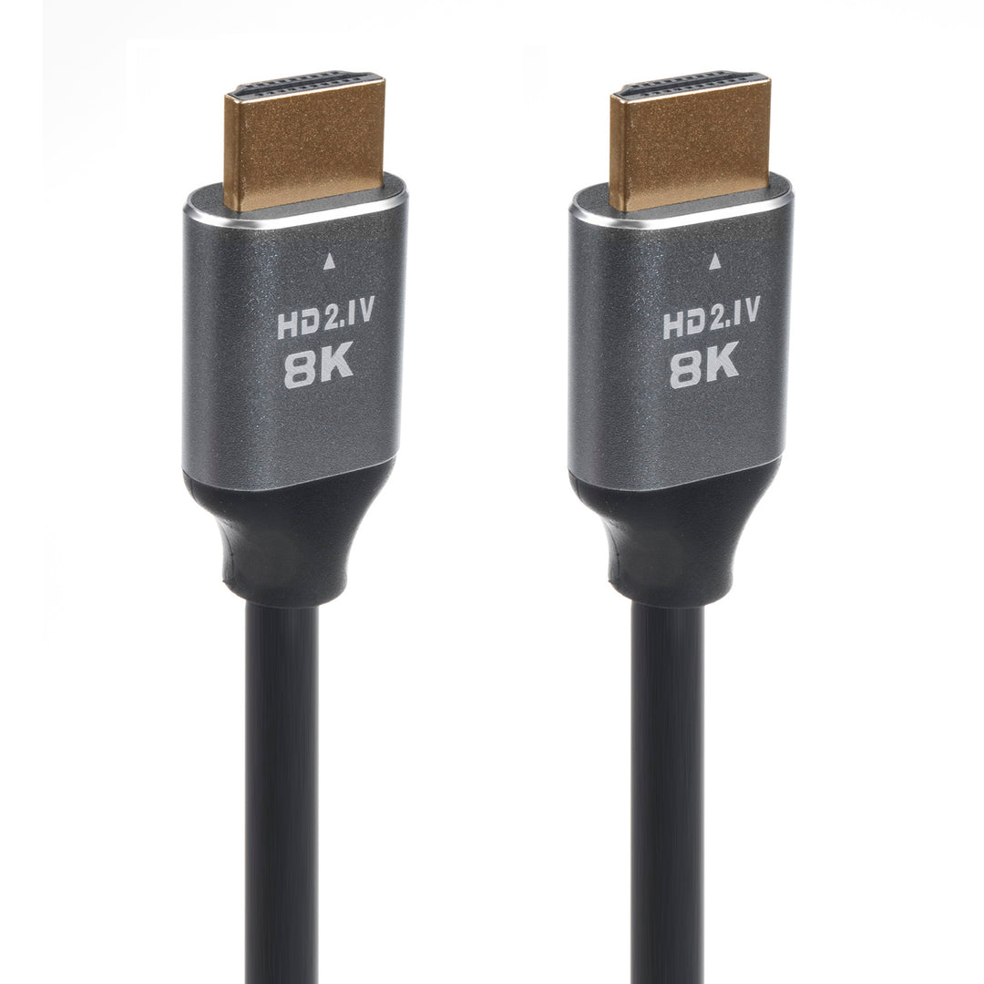 Cábla HDMI 2.1a Óir Plátáilte 3D UHD HDR ALLM VRR QMS 8K 1.5m