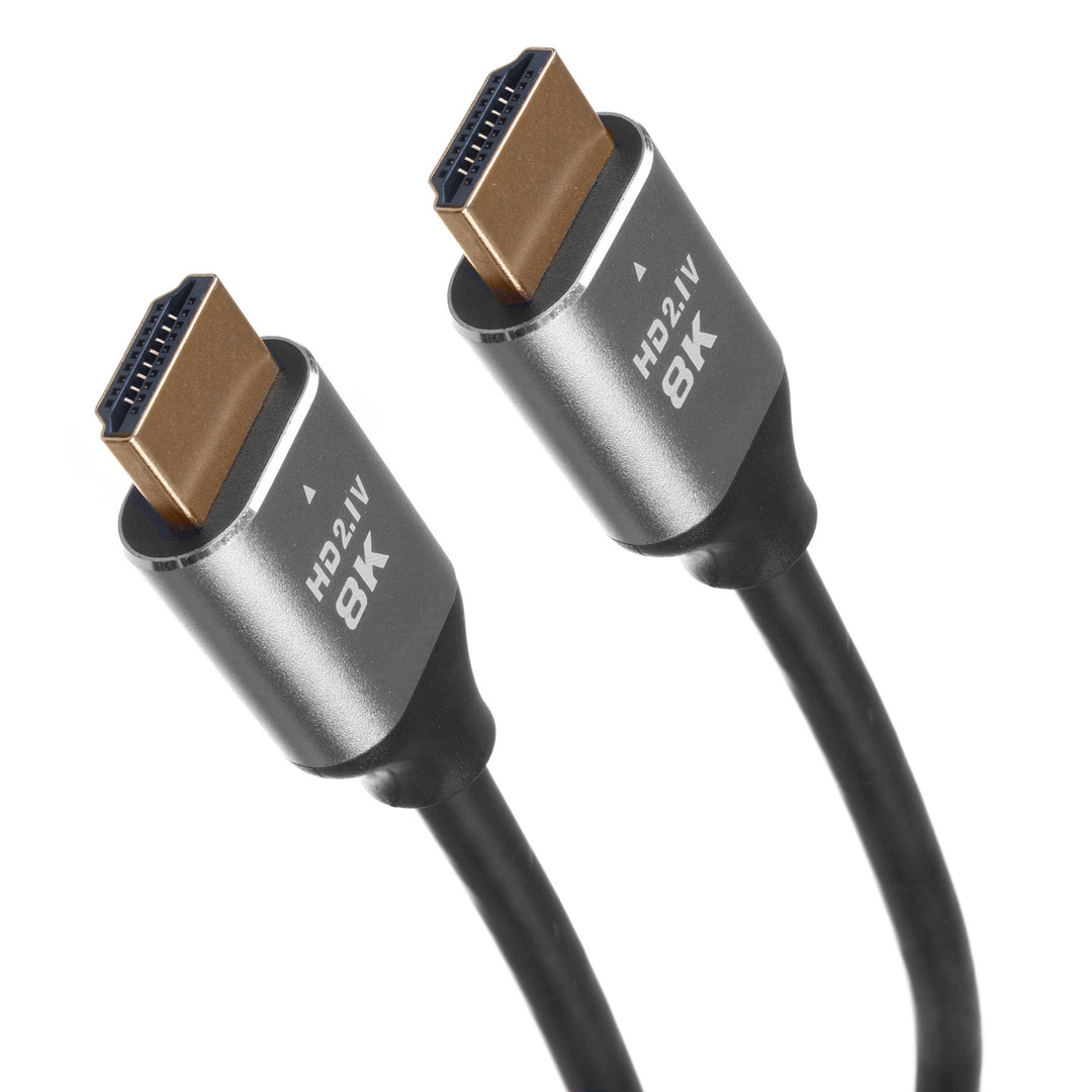 Cábla HDMI 2.1a Óir Plátáilte 3D UHD HDR ALLM VRR QMS 8K 1.5m