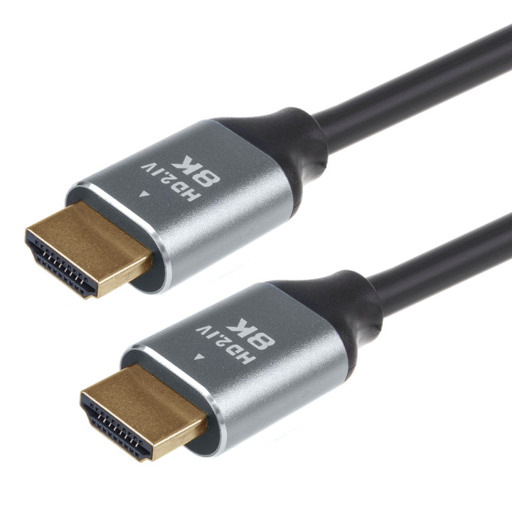 Cábla HDMI 2.1a Óir Plátáilte 3D UHD HDR ALLM VRR QMS 8K 1.5m