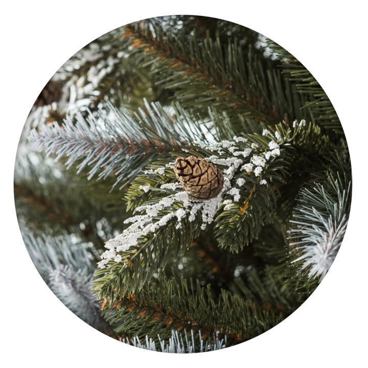 PVC Premium Spruce Snow-covered Christmas tree with PE branches 180