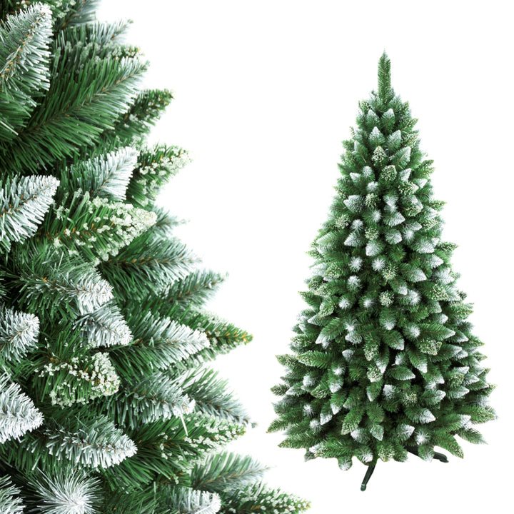 Crann Nollag Saorga Diamond Pine 200 cm - Ardchaighdeáin - Glas le Frost