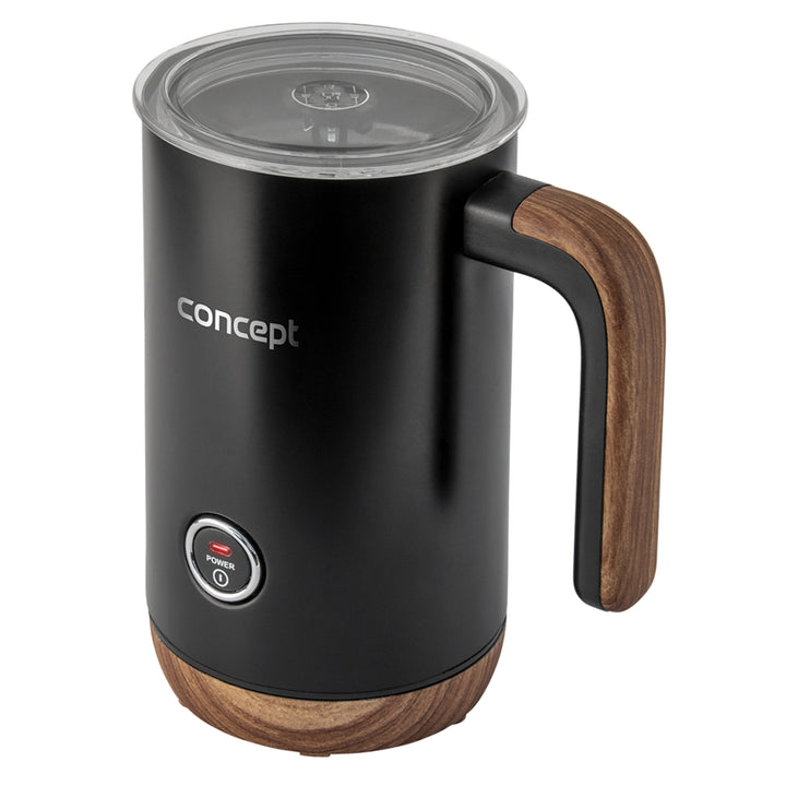 Coincheap Nordach NM4101 Bainne Frother 500W Dubh le haghaidh Seacláid Te Latte Cappuccino Frappe 3 Modh Cruach Dhosmálta