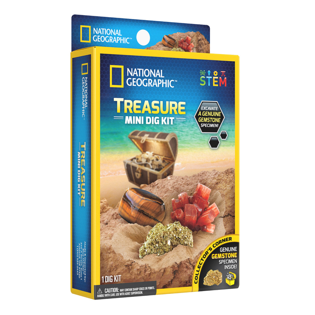National Geographic Treasure Chest Mini Dig Kit Excavation Set Geology Educational Science Toy