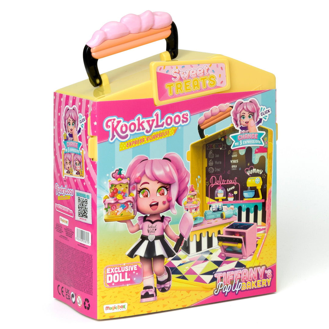 Kookyloos Tiffany's Pop Up Bakery Suitcase PlaySet Doll Accessories