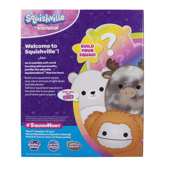 Squishville Squishmallows 4 Pacáiste Scuad Squishmore Bréagán Plush 5cm