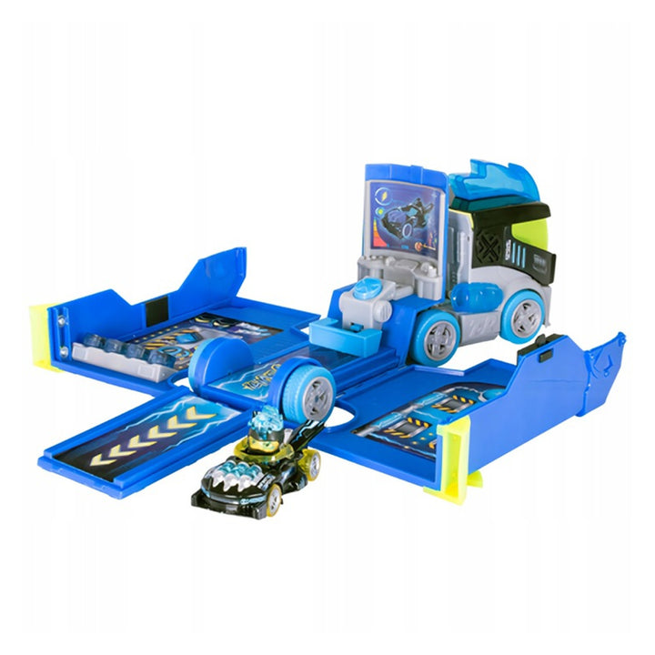 T-Racers X-Racer Turbo Truck Playset Tiománaí Feithicleach Leoraí Carranna