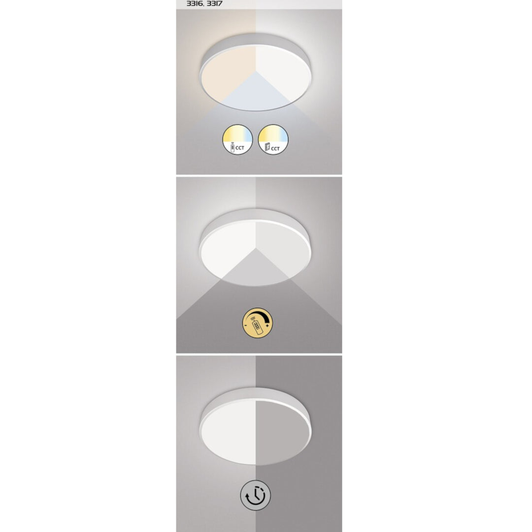 Babhta Uasteorainn Faoi stiúir Solas Lampa 60W Fráma Miotail Nua-Aimseartha Teocht Dath Inchoigeartaithe