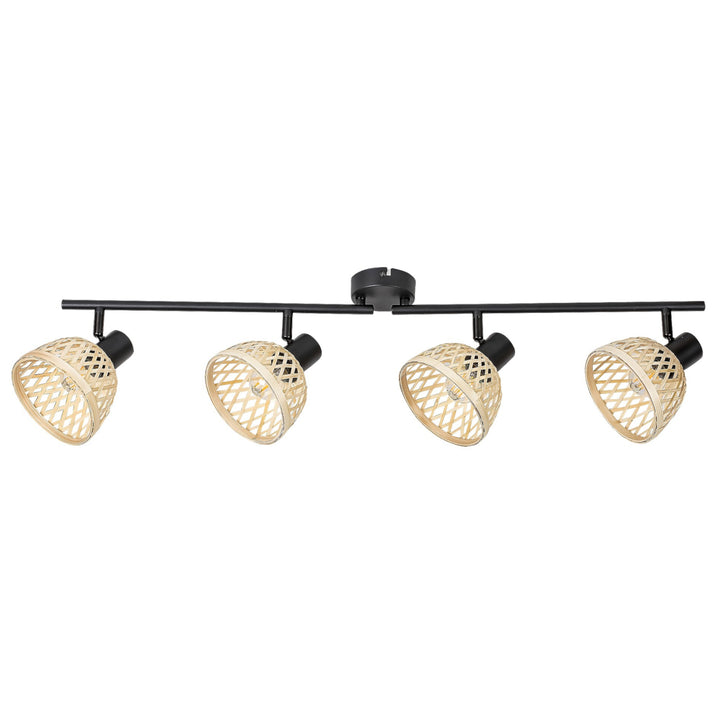 Rattan Wall Lamp E14 15W Spotlight Industrial Style IP20