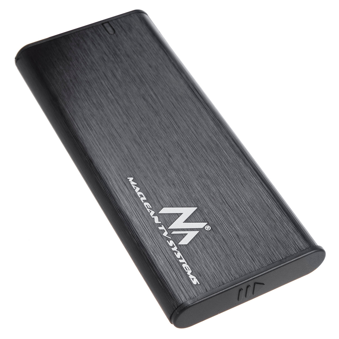 Maclean MCE443 NVMe SATA SSD M.2 Cuibheoir Imfhálú Alúmanam NVMe (PCIe), NGFF (SATA) Tacaíonn USB 3.1 2230/2240/2260/2280 USAP Ag luí le PC agus Mac Alúmanam Plug&amp;Play Black