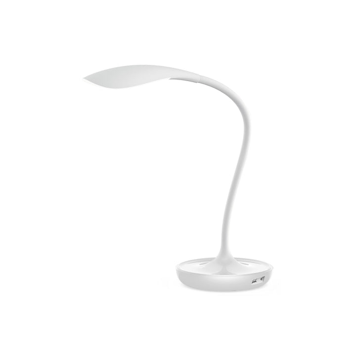 Rabalux Belmont LED 5W Modern Desk Lamp - White - Warm White - Office Work Bedroom 400lm 30000hrs Life