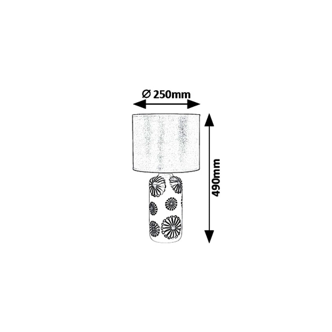 Deasc Cruth Buidéal Lampa Tábla Ceirmeach Donn &amp; Óir E27 60W IP20 Nua-Aimseartha