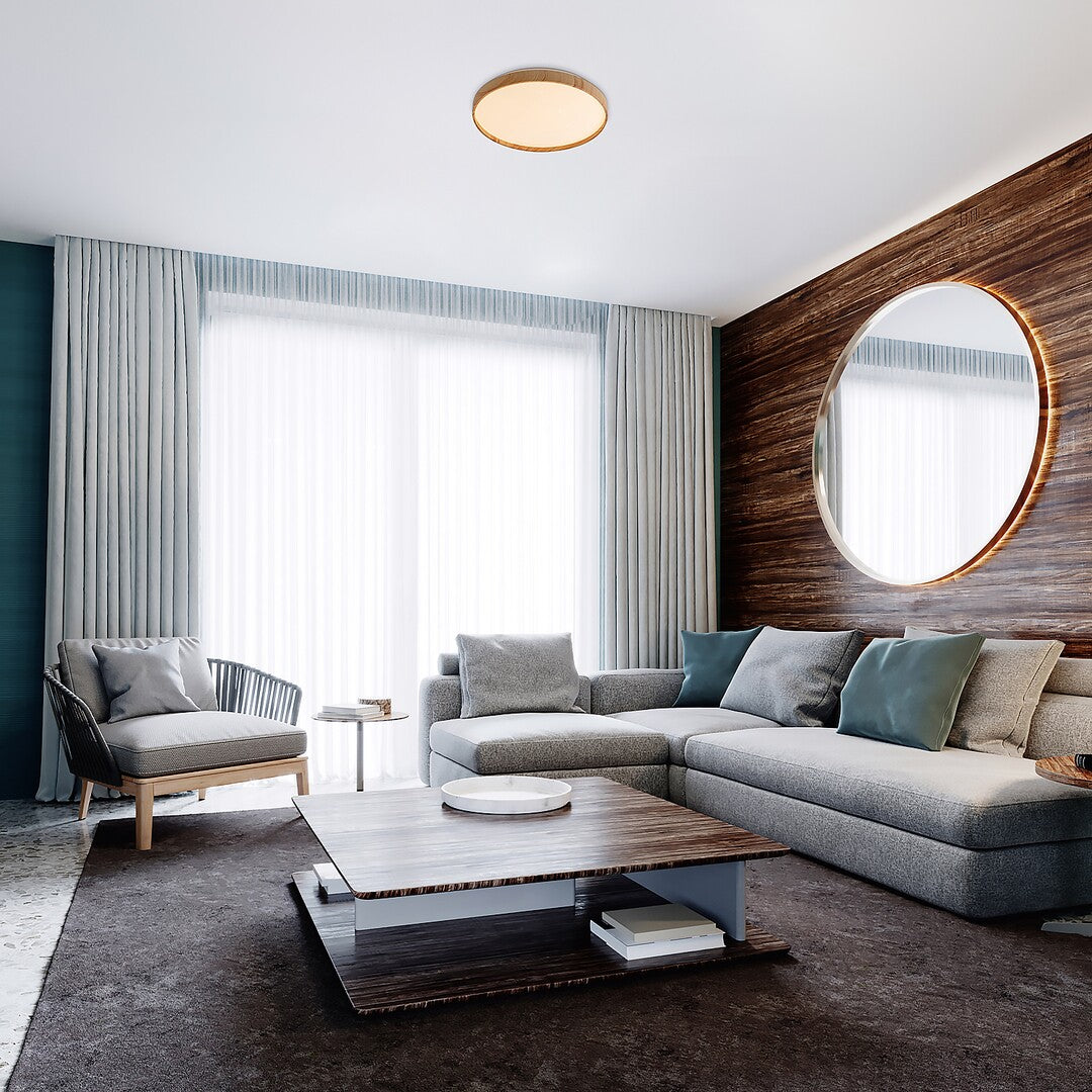 Ceiling Lamp LED Round Light 24W Scandinavian Warm White IP20