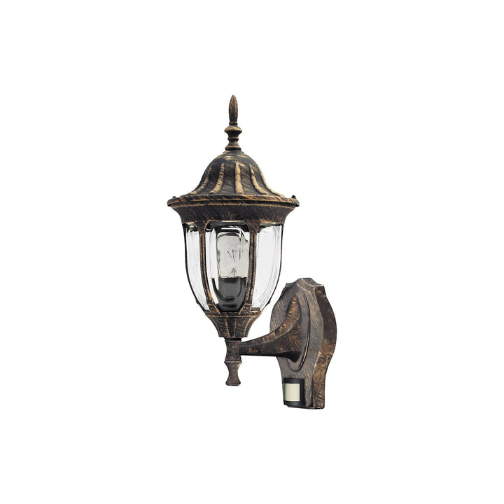 Garden Wall Lamp Motion Detector IP43 Light Rustic Style UV Resistant Outdoor