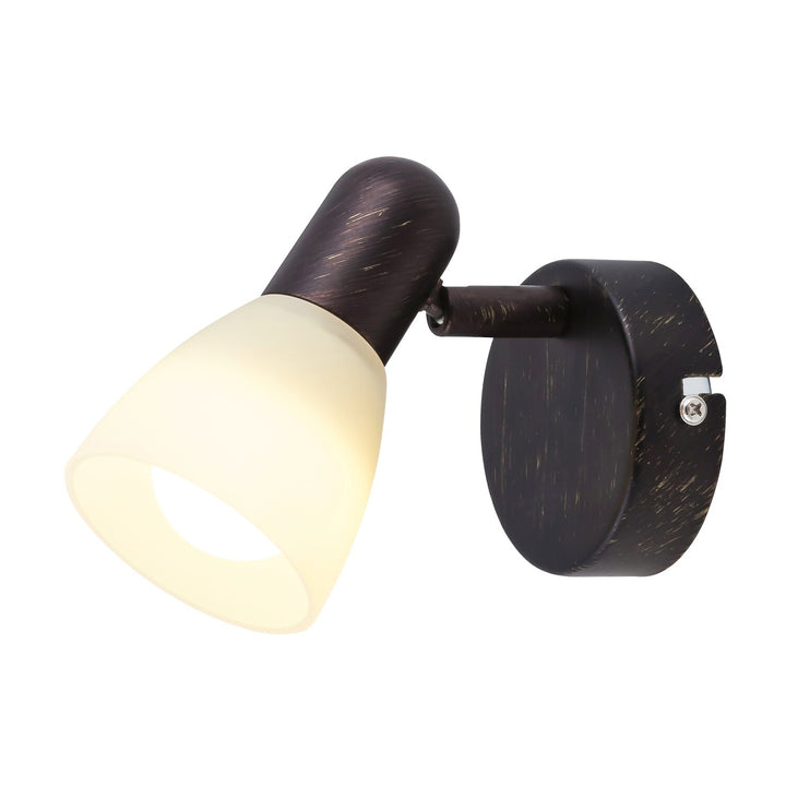 Lampa Balla E14 40W IP20 Miotal Gloine Dath Uachtar Brown Stíl Nua-Aimseartha