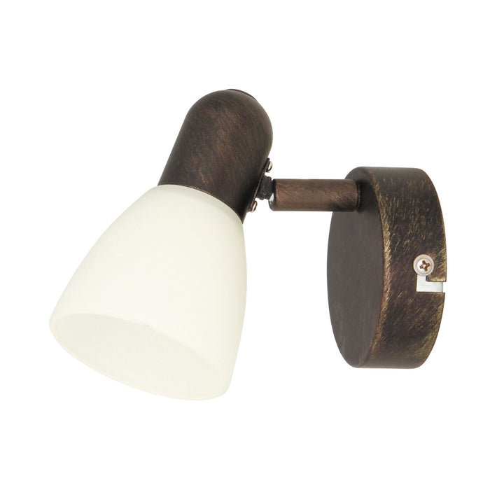 Lampa Balla E14 40W IP20 Miotal Gloine Dath Uachtar Brown Stíl Nua-Aimseartha