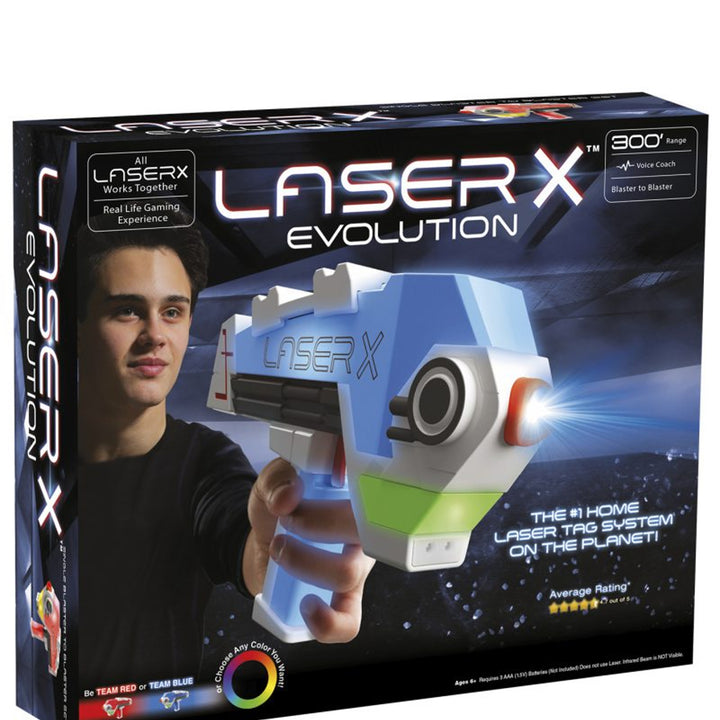 Laser X Evolution Blaster Cearrbhachas Clib Léasair Súgartha Súgartha Béarla 80m