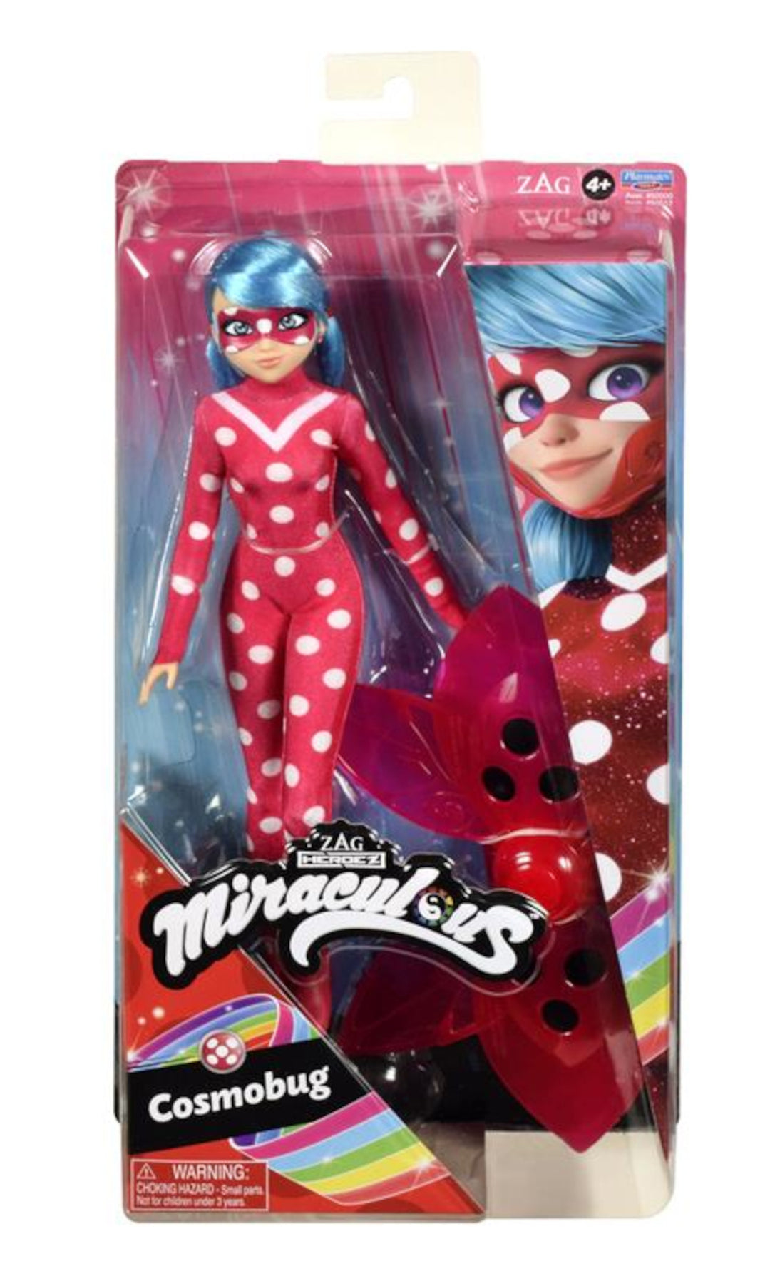 Miraculous Cosmobug Ladybug Marinette Doll Bendable Arms & Legs Toy