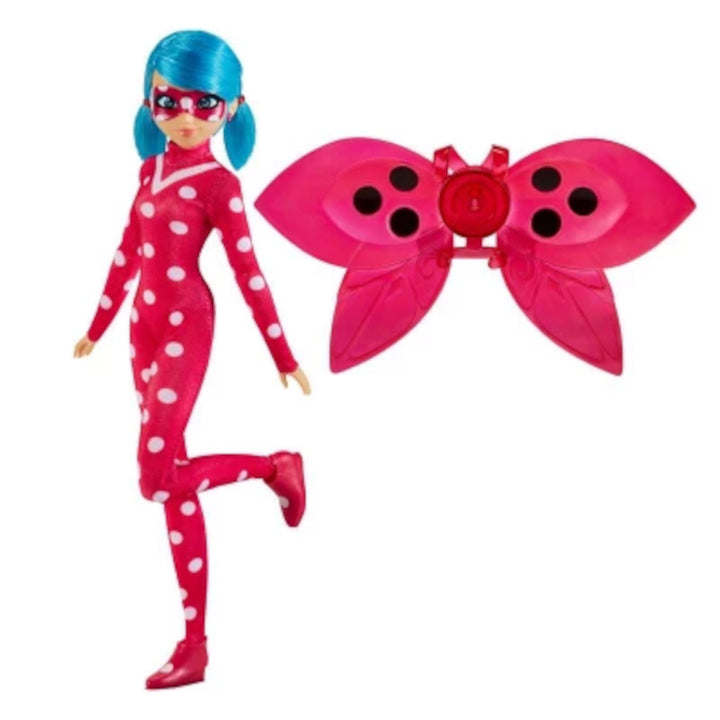 Miraculous Cosmobug Ladybug Marinette Doll Bendable Arms & Legs Toy