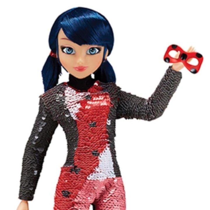 Miraculous Fashion Flip Marinette to Ladybug Doll 15 Movable Points Mask Shoes