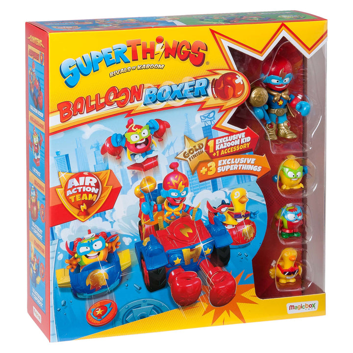 SuperThings Vehicle Balloon Boxer Superhero Playset Kazoom Kids Figurines