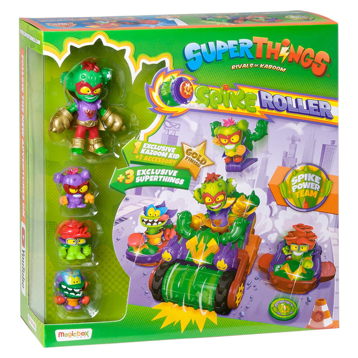 Spike Power Team Roller Set Vehicle 3 Exclusive SuperThings Kazoom Kid Villains