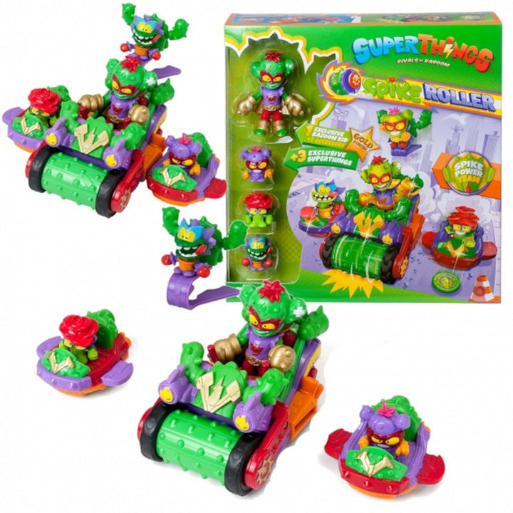 Spike Power Team Roller Set Vehicle 3 Exclusive SuperThings Kazoom Kid Villains