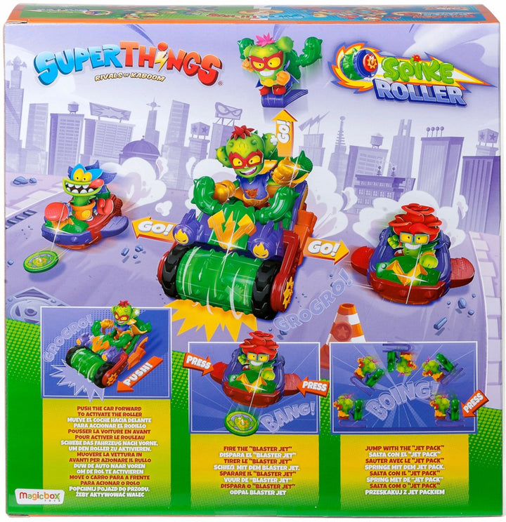 Spike Power Team Roller Set Vehicle 3 Exclusive SuperThings Kazoom Kid Villains