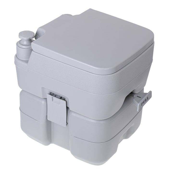 Portable Toilet Bucket 20L Travel Lid Flush Water Tank Camping Festival 115kg WC