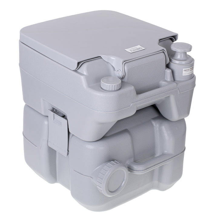 Portable Toilet Bucket 20L Travel Lid Flush Water Tank Camping Festival 115kg WC