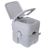 Portable Toilet Bucket 20L Travel Lid Flush Water Tank Camping Festival 115kg WC
