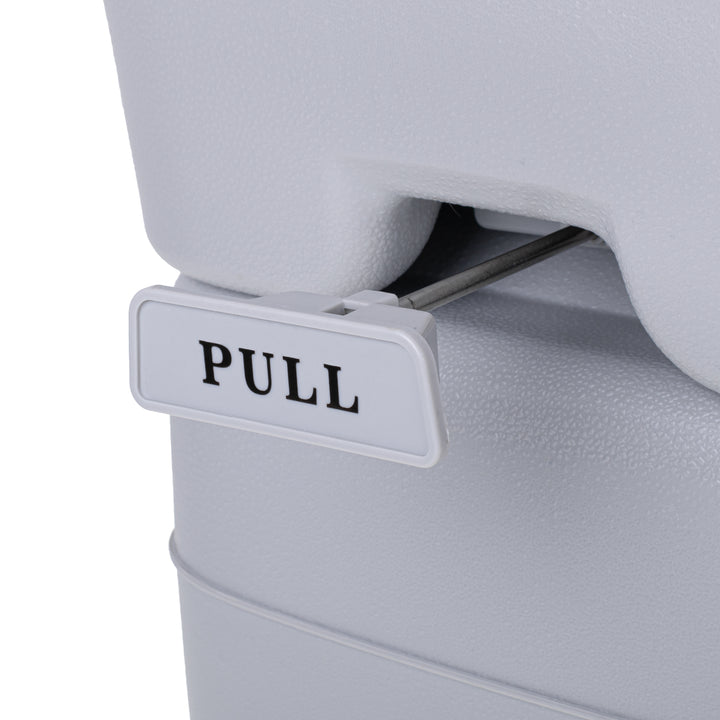 Portable Toilet Bucket 20L Travel Lid Flush Water Tank Camping Festival 115kg WC