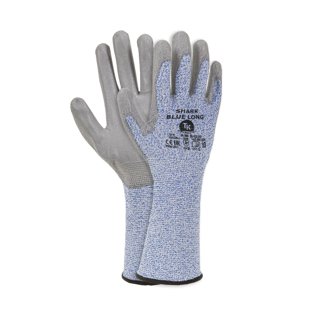 ANTI-SCRATCH GLOVES WITH EXTENDED CUFFS SIZE 6 (1 PAIR)