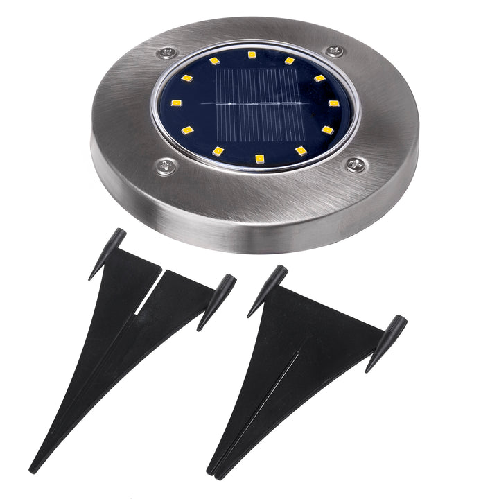 Maclean MCE318 Soilse Conair Gréine faoi stiúir le Spike Ground 12 LED SMD Neodrach Bán 4000K 0.7 W Lampa Gréine le haghaidh Soilse Gairdín Solas Conair Lasmuigh IP44