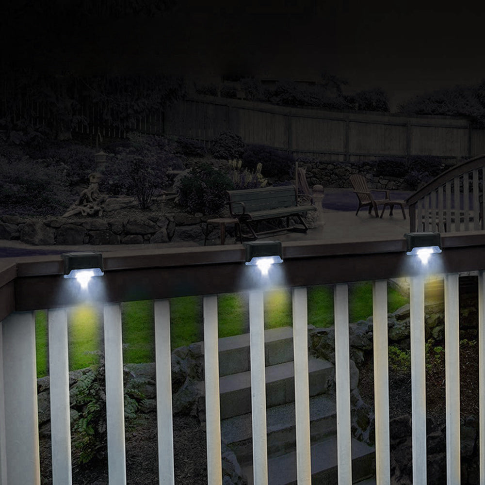 Maclean MCE319 Dusk Sensor Solar LED Patio Stair Light Garden Pathway Light IP44, 4000K, Ni-MH 100 mAh, 80x45x45mm