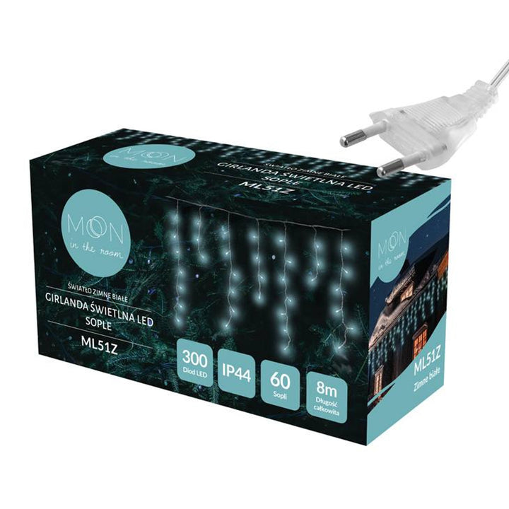 Fairy Lights Garland String Light Lamp 300 LED 8m Cold White IP44 Christmas UK