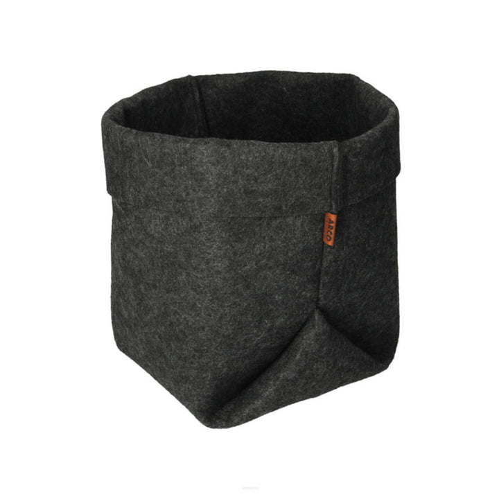 Flower Pot Cover Felt Size M 15cm Graphite Lightweight