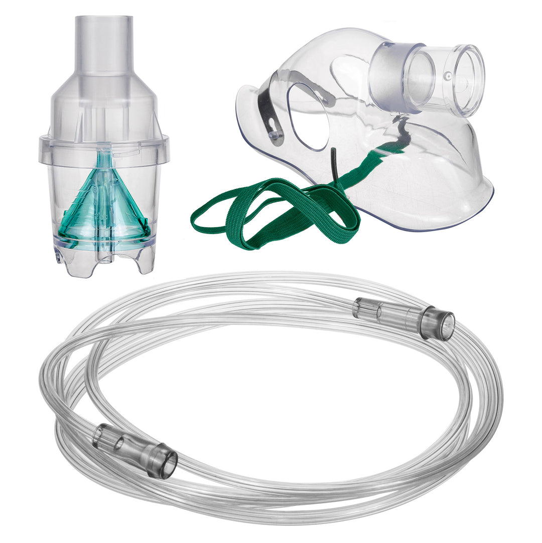 Omnibus BR-CN116 White Compressor Inhaler Kit with Tubing and Carry Bag