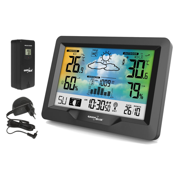 GreenBlue GB540 wireless weather station + power adapter