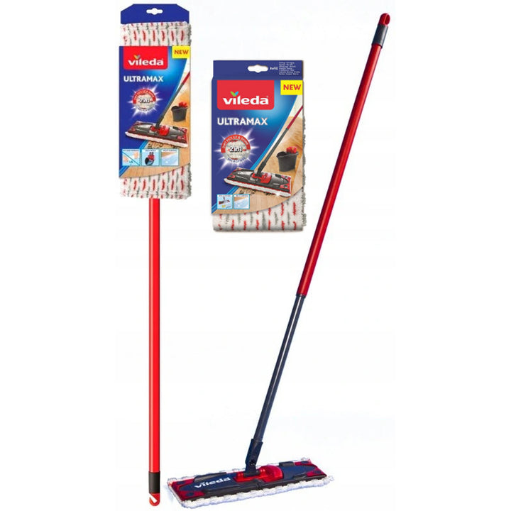 Vileda Ultramax mop with handle + extra mop refill